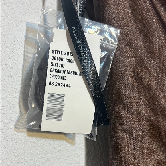 Dessey Collection Elegant Formal Brown Strapless Dress Size 10 Prom Wedding - Picture 6 of 13